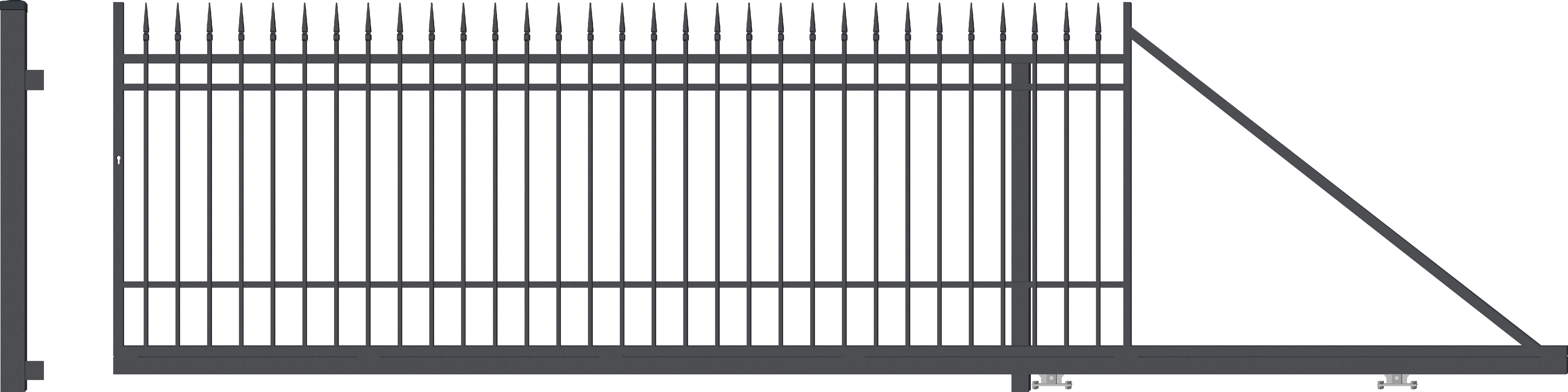 PORTLAND brána posuvná PRAVÁ, šířka 4000 x výška 1590 mm