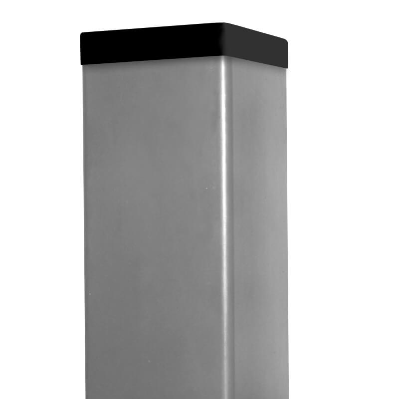 Sloupek DAMIPLAST® Zn+poplast 60/60/1,5 mm, výška dle výběru, barva: šedá vč.krytky 65x65 Délka v mm: 1000 VCP PLOTY Sklad8 0