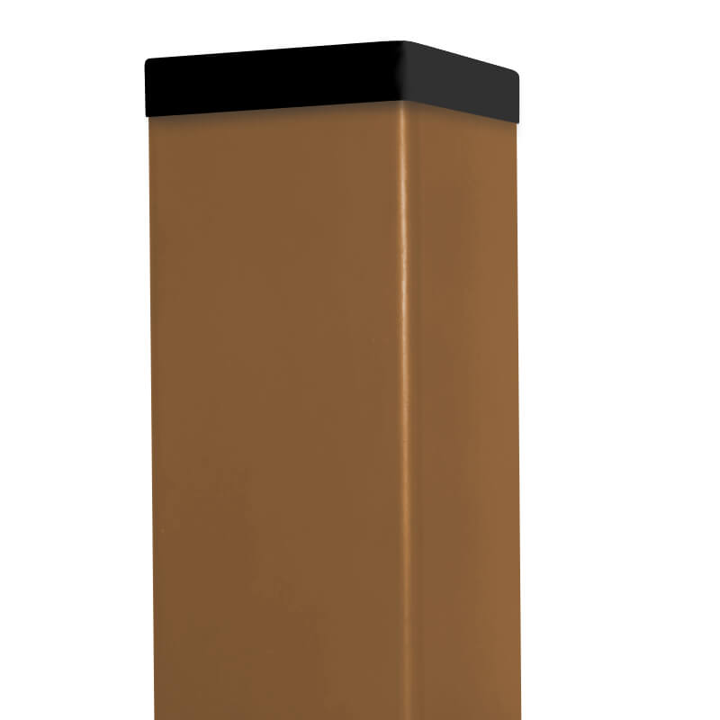 Sloupek DAMIPLAST® Zn+poplast 60/60/1,5 mm, výška dle výběru, barva: písková vč.krytky 65x65 Délka v mm: 1000 VCP PLOTY Sklad8 0