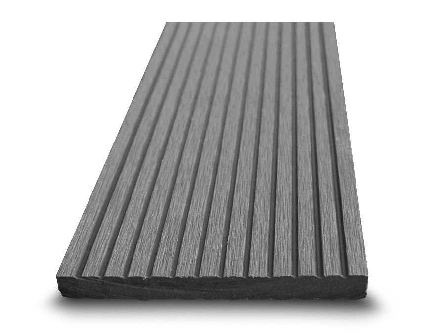 Dřevoplast WPC plotovka 100x10 mm, drážkovaná, rovná, šedá barva:: šedá, Délka v mm: 950 mm VCP PLOTY Sklad8 0