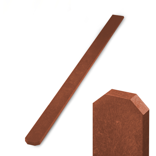 Recyklát plotovka 78x21 mm, tříhranná, cihlová Délka v mm:: 1500 mm VCP PLOTY Sklad8 0