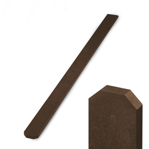 Recyklát plotovka 78x21 mm, tříhranná, hnědá Délka v mm:: 1200 mm VCP PLOTY Sklad8 0