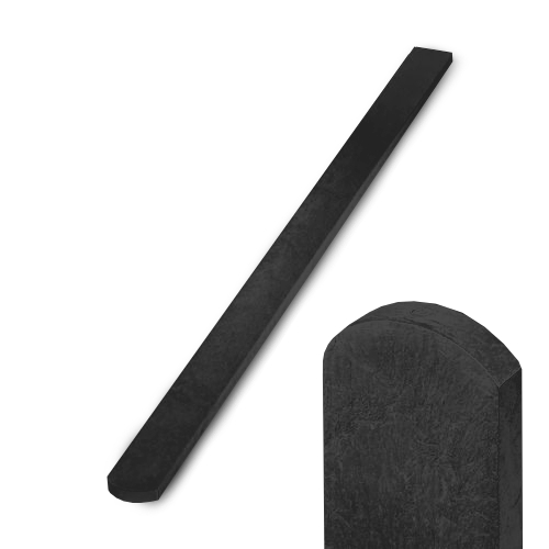 Recyklát plotovka 78x21 mm, půlkulatá, černá Délka v mm:: 1200 mm VCP PLOTY Sklad8 0