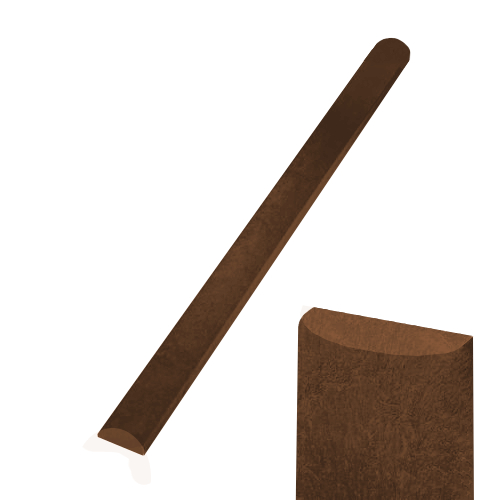 Recyklát plotovka 79x35 mm, půlkruhová, hnědá Délka v mm:: 1000 mm VCP PLOTY Sklad8 0