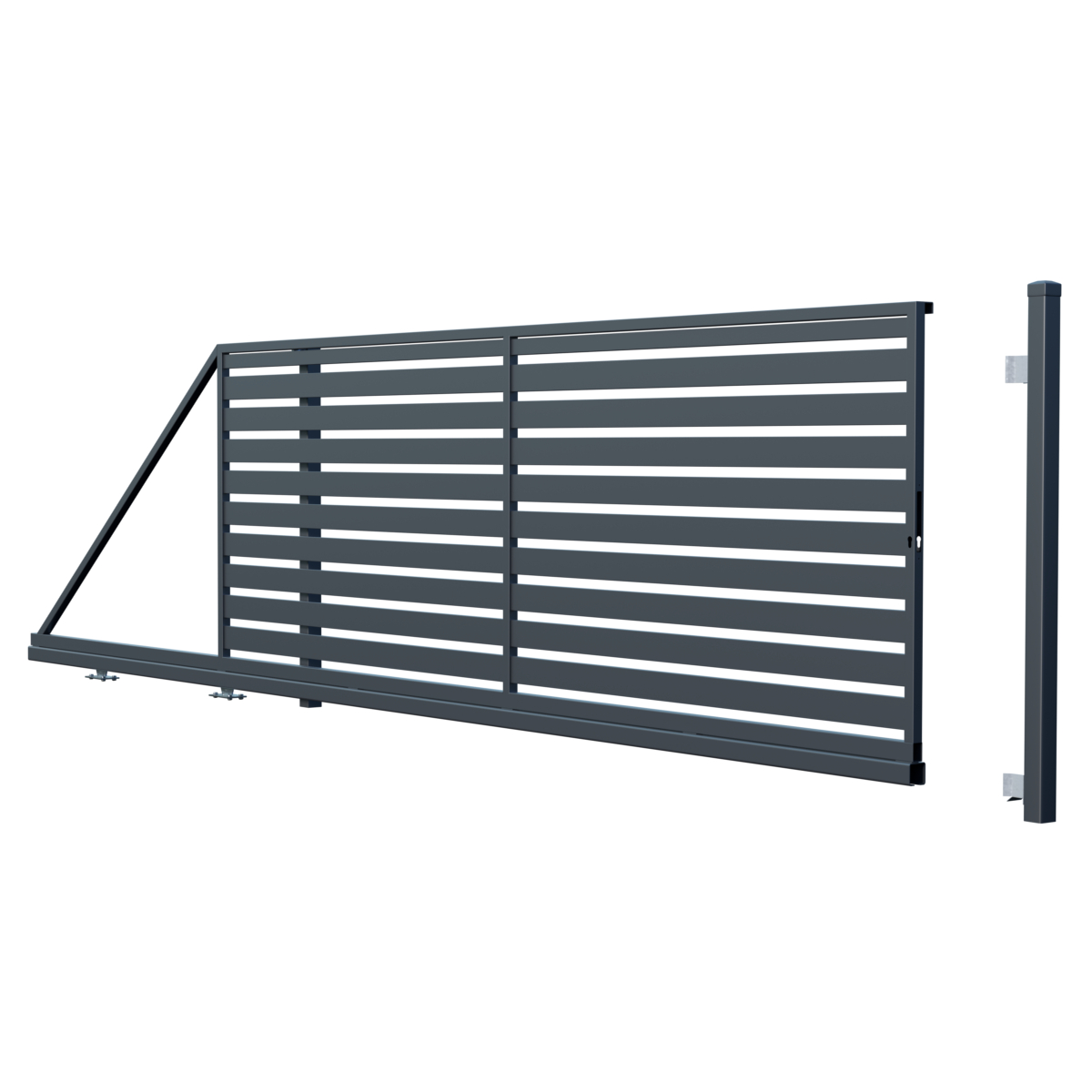 Safir brána posuvná, šířka 4000 x výška 1490 mm, bez pohonu LEVÁ VCP PLOTY Sklad8 0