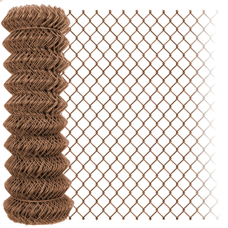 Pletivo Zn+PVC hnědé 1,65/2,5/oko 55x55, bez ND, role 25m výška: 1500 mm VCP PLOTY Sklad8 0