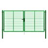 Brána Pilofor šířka 4118mm, svařovaný 3D panel 50x200mm, FAB, zelená