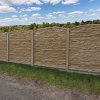 Štípaný beton půlkulatý pís.