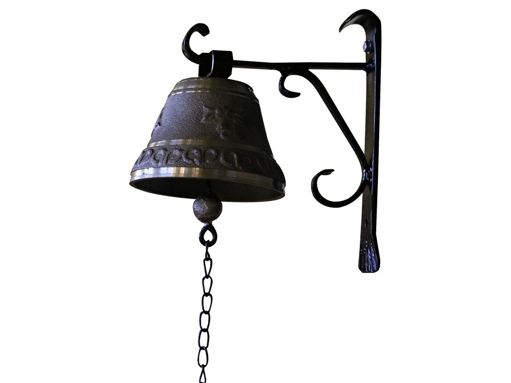 2070 nastenny zvonec s drzakem 20cm