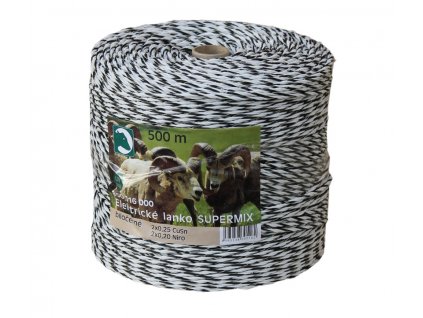 303 heapco supermix lanko pro ohradniky o3mm bilocerne 500m