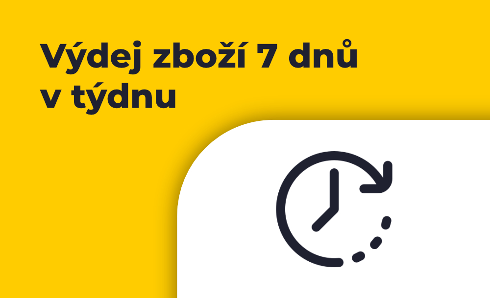 Výdej zboží 7 dnů v týdu