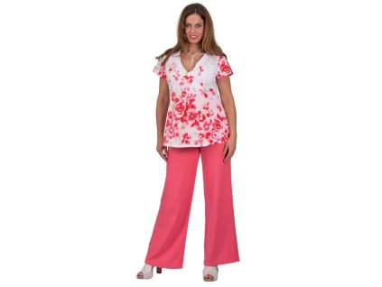 Těhotenská halenka Rialto Bech bílá s květy 0219 (Dámská velikost 40)