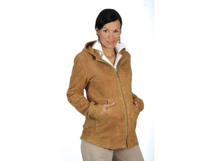 Těhotenská mikina na zip. S kapucí a klokaní kapsou.