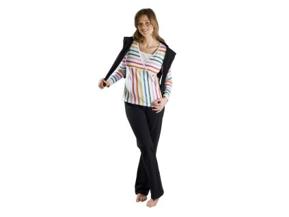 Těhotenské a kojicí tričko Rialto Devin proužek 0183 (Dámská velikost 36)