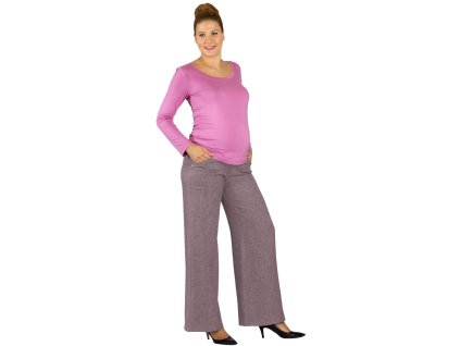 Těhotenské kalhoty Bac starorůžový melír 2019 (Dámská velikost 38)