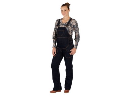 Laclové riflové kalhoty.