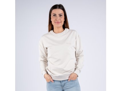 Dámská krátká mikina Basic Light Beige