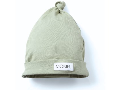 Moniel Dětská čepice Olive 0-3 měsíce
