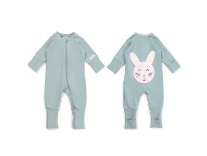Moniel dětský rostoucí overal Králík Pastel mint