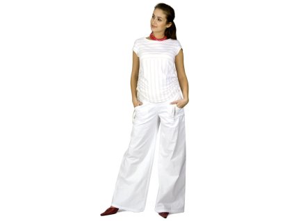 Těhotenské tričko Rialto Nonza bílá se zlatým pruhem 0053 (Dámská velikost 36)