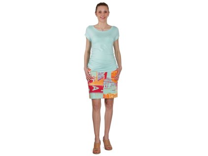 Těhotenské tričko Rialto Nonza modrá 0068 (Dámská velikost 42)