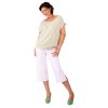 Těhotenské 3/4 kalhoty Rialto Verghia bílé 19171 (Dámská velikost 36)