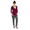 Těhotenské a kojící tričko Rialto Darle, bordó 0520 (Dámská velikost 36)