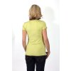 Těhotenské a kojící tričko Rialto Duvy zelená tisk 0184 (Dámská velikost 36)