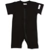 Moniel Dětský overal s krátkým rukávem Panda All Black černá