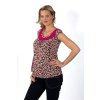 Těhotenské tričko Rialto Remich růžový puntík 0257 (Dámská velikost 36)
