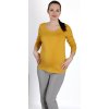 Těhotenské tričko Rialto Ruten žluté 0423 (Dámská velikost 36)