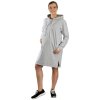 Teplákové šaty, mikina s kapucí Lotte sv. šedé (Velikost L)