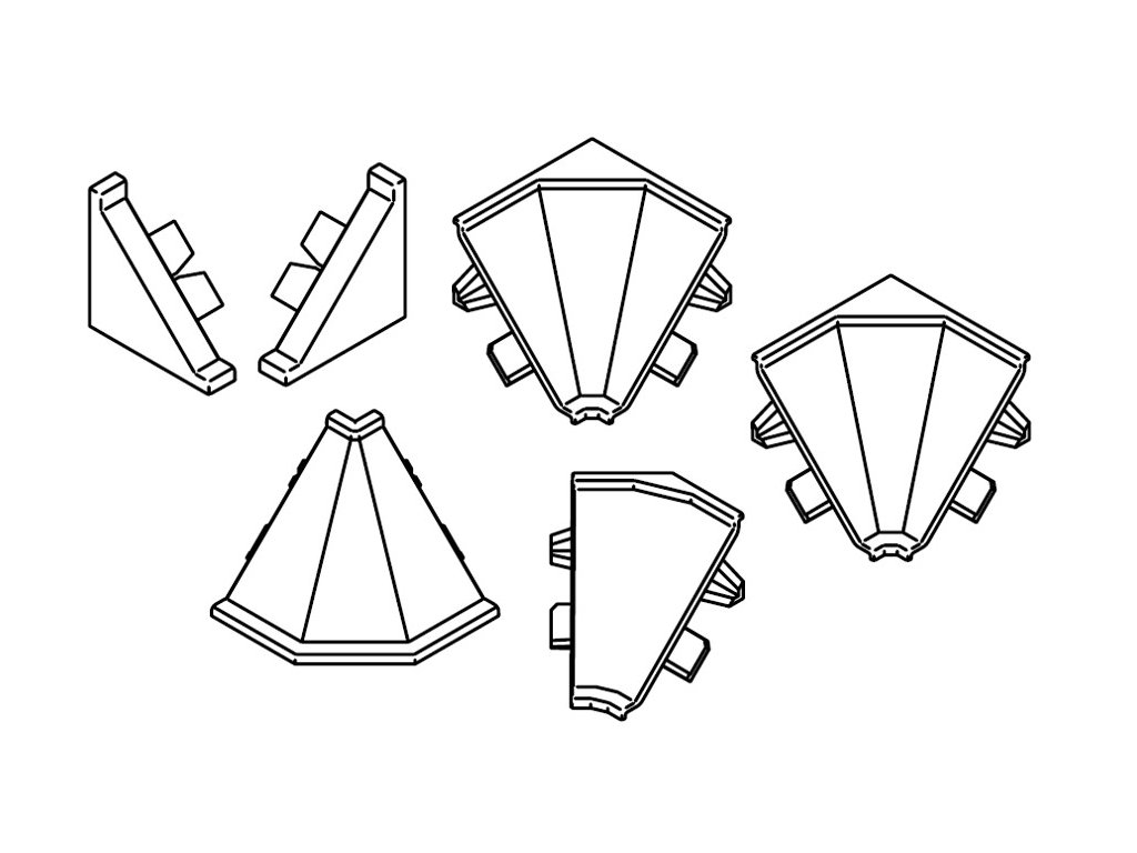 Kronospan sada koncovek k tesnici liste