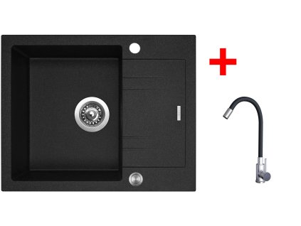 4478049 8596142054848 sinks linea 600 xc granblack elasta nerez cerna