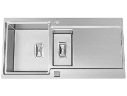 Sinks EVO 1000.1 1,2mm (Konstrukční typ Dřezy s vaničkou a odkapem, Spodní skříňka 600 mm, Hloubka dřezu 200 mm)