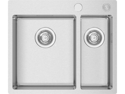 Sinks BOXER 585.1 RO 1,2mm (Konstrukční typ Dřezy s vaničkou, Spodní skříňka 600 mm, Hloubka dřezu 200/170 mm)