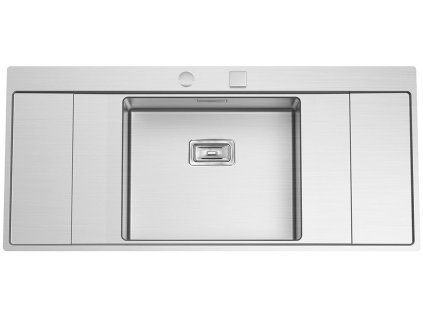 Sinks XERON 1160 1,2mm (Konstrukční typ Dřezy s odkapem, Spodní skříňka 600 mm, Hloubka dřezu 200 mm)