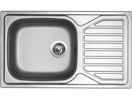 Sinks OKIO 860 XXL V 0,6mm matný (Konstrukční typ Dřezy s odkapem, Spodní skříňka 600 mm, Hloubka dřezu 160 mm)