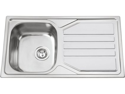 Sinks OKIO 860 XL V 0,6mm matný (Konstrukční typ Dřezy s odkapem, Spodní skříňka 400 mm, Hloubka dřezu 160 mm)