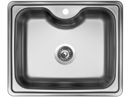 Sinks BIGGER 600 V 0,8mm matný (Konstrukční typ Sólo jednodřezy, Spodní skříňka 600 mm, Hloubka dřezu 205 mm)