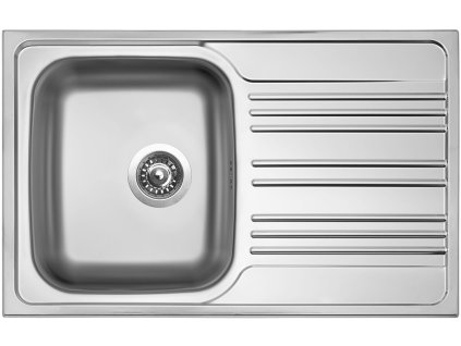 Sinks STAR 780 V 0,6mm matný (Konstrukční typ Dřezy s odkapem, Spodní skříňka 450 mm (400 mm po úpravě skříňky/bez baterie), Hloubka dřezu 170 mm)