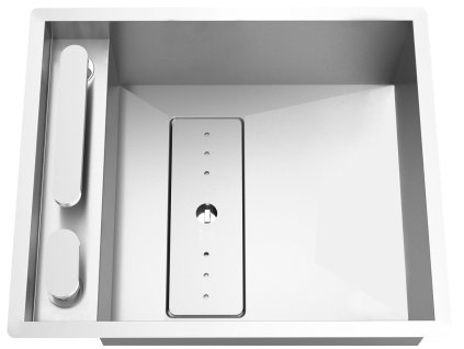 Sinks INVISIBLE 527 FI 1,0mm (Konstrukční typ Sólo jednodřezy, Spodní skříňka 600 mm, Hloubka dřezu 200 mm)