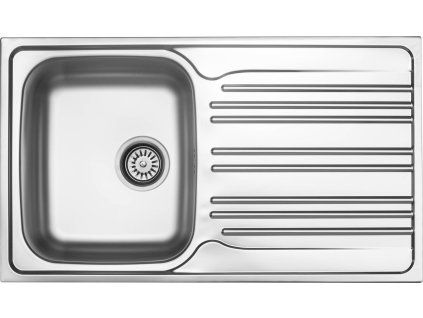 Sinks STAR 860 V 0,6mm matný (Konstrukční typ Dřezy s krátkým odkapem, Spodní skříňka 450 mm (400 mm po úpravě/bez baterie), Hloubka dřezu 170 mm)