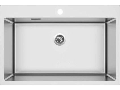 Sinks BLOCKER 760 V 1mm kartáčovaný (Konstrukční typ Sólo jednodřezy, Spodní skříňka 800 mm, Hloubka dřezu 200 mm)