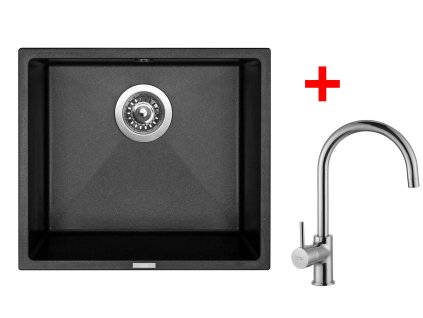 4289486 8596142048182 sinks frame 457 metalblack vitalia