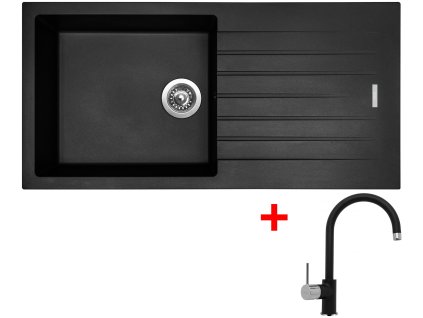 4289434 8596142048601 sinks perfecto 1000 pureblack vitalia gr