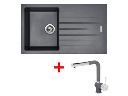 4289784 8596142050666 sinks perfecto 860 titanium mix 3 p gr