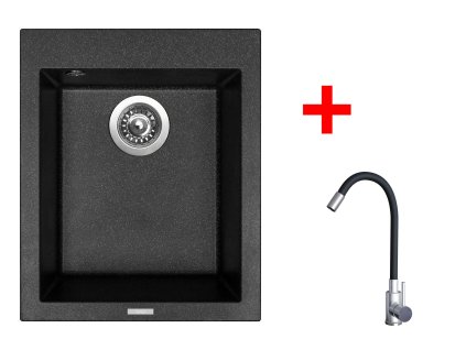 4478291 8596142055005 sinks cube 410 granblack elasta nerez cerna