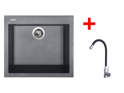 4478305 8596142055074 sinks cube 560 titanium elasta nerez cerna