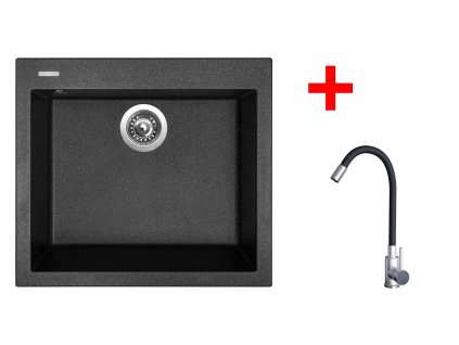 4478303 8596142055067 sinks cube 560 granblack elasta nerez cerna